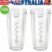 2Pack 24oz Cups Replacement for Nutri Ninja Blender Auto iQ 900w 1000w 1500w AUS