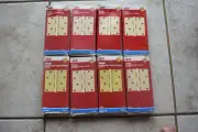 Lot of 8 2 Packs Ace Door Hinge Square Corner 4" Long Brass Finish Free Ship