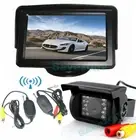 Wireless Car Rear View Kit 4.3" TFT LCD Monitor + 18 IR LED CCD Reversing Camera