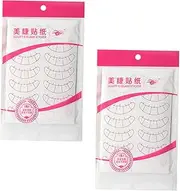 NOLITOY Professional Eyelash Extension Sticker Sheets 20 Pcs Accurate Eyelash Length Positioning Practice Different Techniques