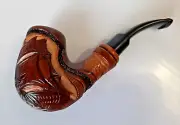 uXuXu Handmade Tobacco Smoking Pipe SAILBOAT CARAVEL Filter 9 mm #01