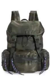 Rebecca Minkoff Nylon Backpack Downtown Green Camo