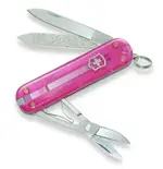 【【蘋果戶外】】VICTORINOX 0.6203.T5【透明粉/7功能/58MM】瑞士刀工具組 瑞士維氏 不鏽鋼軍刀/戶外救急工具刀/居家緊急救難刀