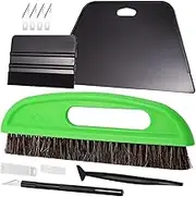 Wallpaper Tool Kit - Window Film Application Kit | Window Film Wallpaper Tool with Big Smoothing Squeegee, Felt Scraper, Craft Cutters and Wallpaper Brush for Window Film