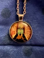 THE SHINING MOVIE NECKLACE SILVERTONE 20” CHAIN SISTERS OVERLOOK