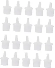 HAKIDZEL Tips Set 50pcs Plastic Bottle Tips Universal Lash Grafting Bottle Caps