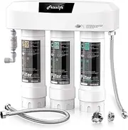 Frizzlife Under Sink Water Filter System SK99-NEW, Direct Connect, NSF/ANSI 53&42 Certified 0.5 Micron Carbon Block, Remove Lead, Chlorine, Chloramine, Fluoride, Odor & Bad Taste- Quick Change