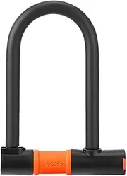 U Lock - Double Bolt Mountain Anti-Theft Lock, High-Security Cycling U Lock, Disc-Type Lock Cylinder Cycling U Lock for Road Bikes, Folding Bikes, and Mountain Bikes