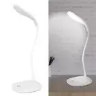 USB Flexible Neck 18 LED Desk Light Dimmable Touch Switch Night Reading Lamp 3W