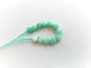 Amazonite, Sparkly Little Faceted Coin Beads 3mm x 2mm Approx, Bag Of 11 Beads