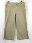 Daniel Laurent / Striped Midrise Bootcut Wide Crop Capri Pants NWT / Size 12