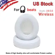 Replacement Ear pad cushions For Beats by Dr.Dre Studio 2.0 WHITE Headphones US!