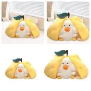 Pear Duck Stuffed Animal Pear Transform Duck Plush Doll for Children Teens