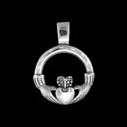 Claddagh Pendant, 925 Sterling Silver Pendant, Irish Pendant, Friendship...