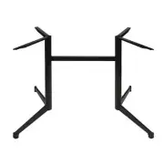 Dining Table Legs 700mm Black Double Pedestal Powder Coated Table Base