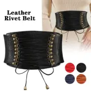 Waist Women Strap Waistband Leather Elastic Tied Waspie Belt Skirt Accessories