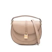 [Demellier] Demellier Lock-accent Saddle Bag ONE SIZE NEUTRALS