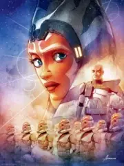 Star Wars: The Clone Wars Ahsoka Tano Troopers Lithograph Art Print 18x24 #295
