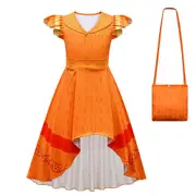 Girls Encanto Pepa Cosplay Costumes Princess Dress - 11-12 Years