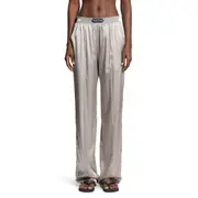 [TOM FORD] Stretch Silk Satin PJ Pants Silver