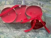 Hallmark Hugs And Kisses Candle Tin Ensemble Cinnamon Scented NEW Valentine