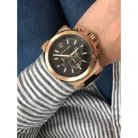 在飛比找蝦皮購物優惠-Michael Kors mk8184 黑色 矽膠 玫瑰金 