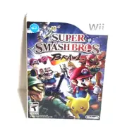 Super Smash Bros. Brawl/ Nintendo Wii - Case & Inserts Only/No Game