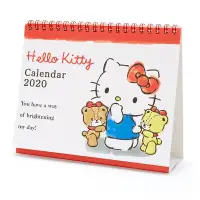 在飛比找樂天市場購物網優惠-大賀屋 日本製 Hello Kitty 桌曆 2020 萬年