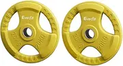 Weight Plates Standard 20kgx2 Dumbbell Barbell Plate Weight Lifting Home Gym Yellow