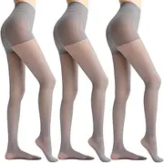 [Malustar] 3 Pairs Women's 10 Denier Sheer Tights, Multiple Colours Available