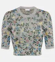 [Rabanne] Rabanne Floral jacquard sweater AU 12 silver
