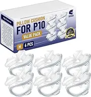 AirFit P10 Nasal Pillow Cushion (Medium - 6 Pack) – Soft Silicone CPAP Mask Nose Pillow with Tube Frame Assembly - Light Weight Nasal Pillow CPAP for Better Sleep