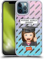 Head Case Designs Officially Licensed emojiｮ Future Leader Graduation Soft Gel Case Compatible with Apple iPhone 12 Pro Max