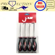 4 Pcs Pick Hook Hand Tool Chisel point auto mobile Air Home DIY Garden workshop
