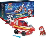 Paw Patrol Aqua Pups Marshall Transforming Dolphin Vehicle with Collectible Action Figure, Kids’ Toys for Ages 3 and up