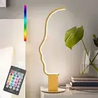 RGB Table Lamp, Dimmable LED Desk Lamp Unique Lamps, Multicolor Changing Beds...