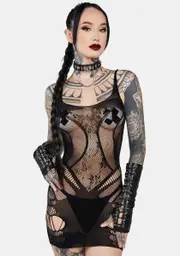 Come Over Fishnet Chemise