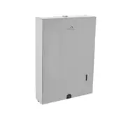 Dolphy Secure Lock Paper Towel Dispenser - Silver Cold-Rolled Stainless Steel - Wall Mounted with Key Lock & Paper Level Window