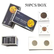 50 Assorted Coin Holders 2X2 Cardboard Mylar Flips You Pick Size New 12 Sizes☆