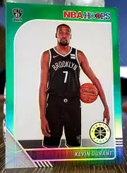 Kevin Durant 2019-20 Panini NBA Hoops Premium Stock Green Prizm #61 NETS
