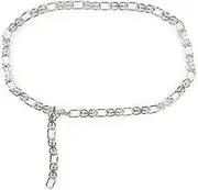 [Sam Edelman] Women's Fully Adjustable Double-e Logo Chain Link Dress Belt