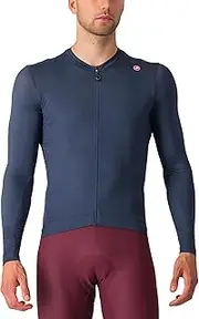 [Castelli] Espresso Long-Sleeve Jersey - Men's Belgian Blue/Silver Moon, L, Belgian Blue/Silver Moon, Large