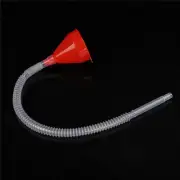 Red Flexible Car Motorcycle Funnel Spout Mesh Screen Strainer Gasoline ZjJ-UU