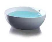 FS20 1500*1500*650mm Bath Tub White Acrylic Free Standing Round