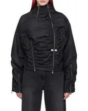 Aploe zipper jacket M Black