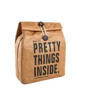 Lunch Bag Nordic Style Washable Kraft Insulated Ice Pack Lunch Bag Durable Plastic-Free Bag for Men Women