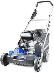 Hyundai Power Petrol Lawn Scarifier Aerator Dethatcher 212cc 4 Stroke, 40cm Steel Deck 45L Catcher -15mm to +15mm Height Sizes