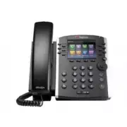 Polycom VVX 411 VoIP Phone with Three-Way Calling and Power Supply