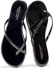 [Project Cloud] Flip Flops for Women Footwear - Memory Foam and Lightweight Beach Essentials Flat Slippers - Comfortable Non-Slip Summer Sandals for Women 2025 (Emotion)