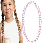 NiceYnn 40pcs Mini Bow Hair Clips Cute Tiny Satin Alligator Clips Non Slip Barrettes Twist Tie Silky Hair Clips Sweet Hair Ribbon Bowknot Clips Hair Accessories for Women Girls Teens Kids Pink